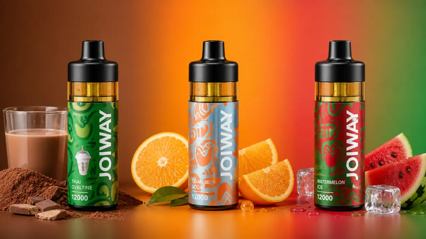 Joiway F3 12000 Puffs กลิ่น Thai Ovaltine Orange Soda และ Watermelon Ice