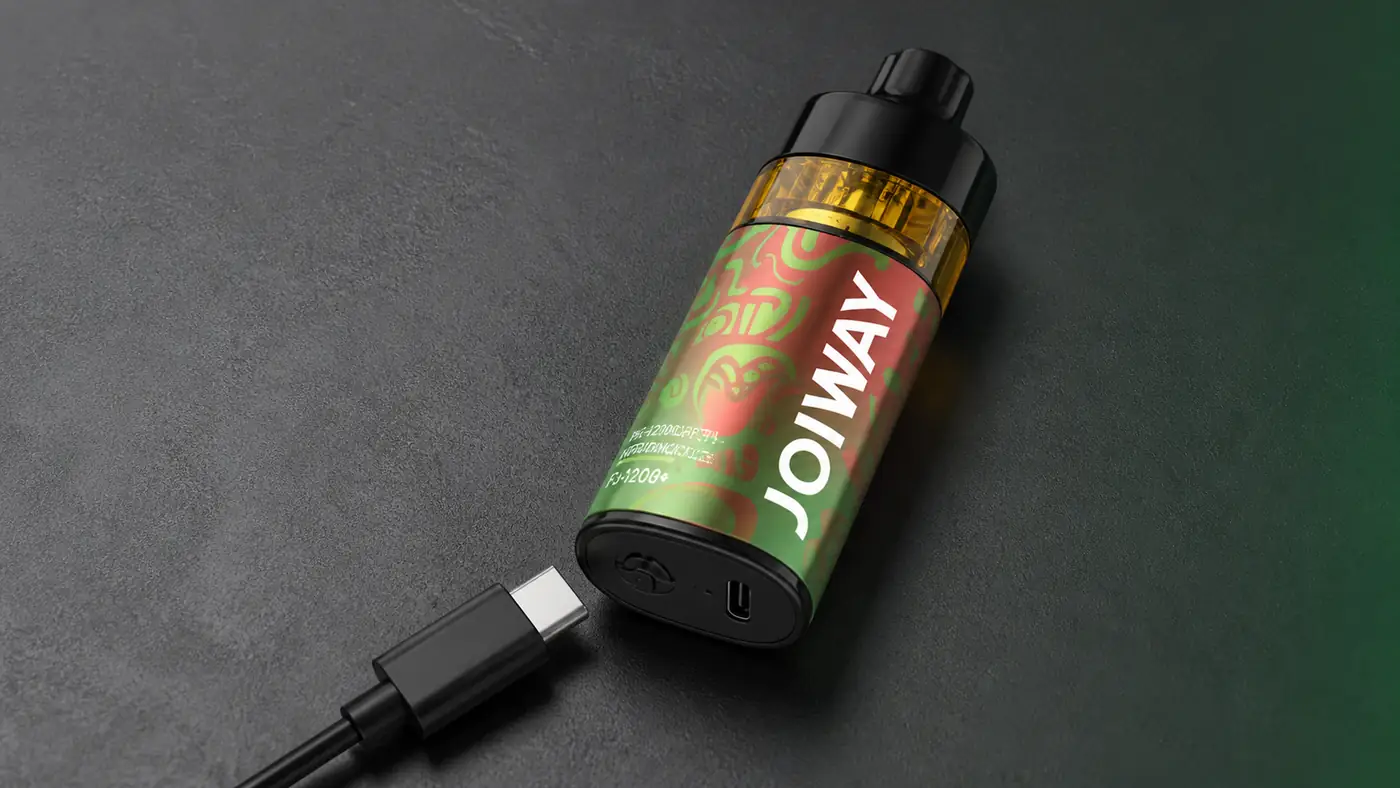 Joiway F3 12000 Puffs พอร์ต Type-C และช่องปรับรูลม