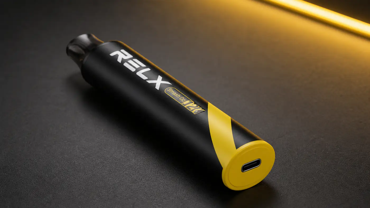 RELX SMASH GO 12K พอร์ตชาร์จ USB-C ที่ฐานเครื่อง