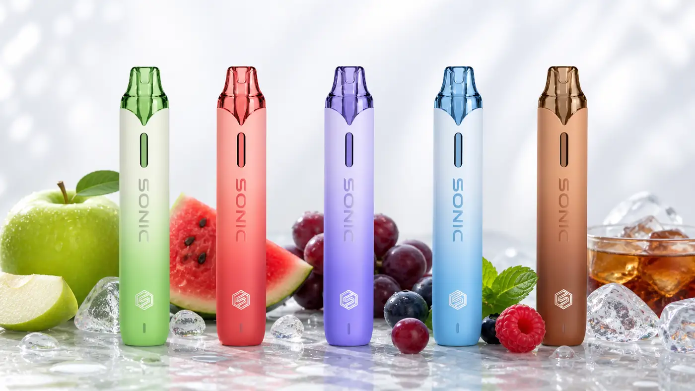 SONIC 10000 Puffs หลายกลิ่นพร้อมผลไม้ มิ้นต์ และโคล่า