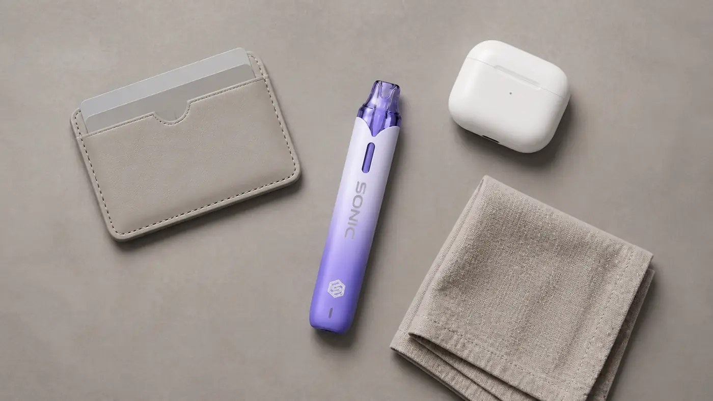 SONIC 10000 Puffs ดีไซน์แท่งเพรียวพร้อมของใช้พกพา