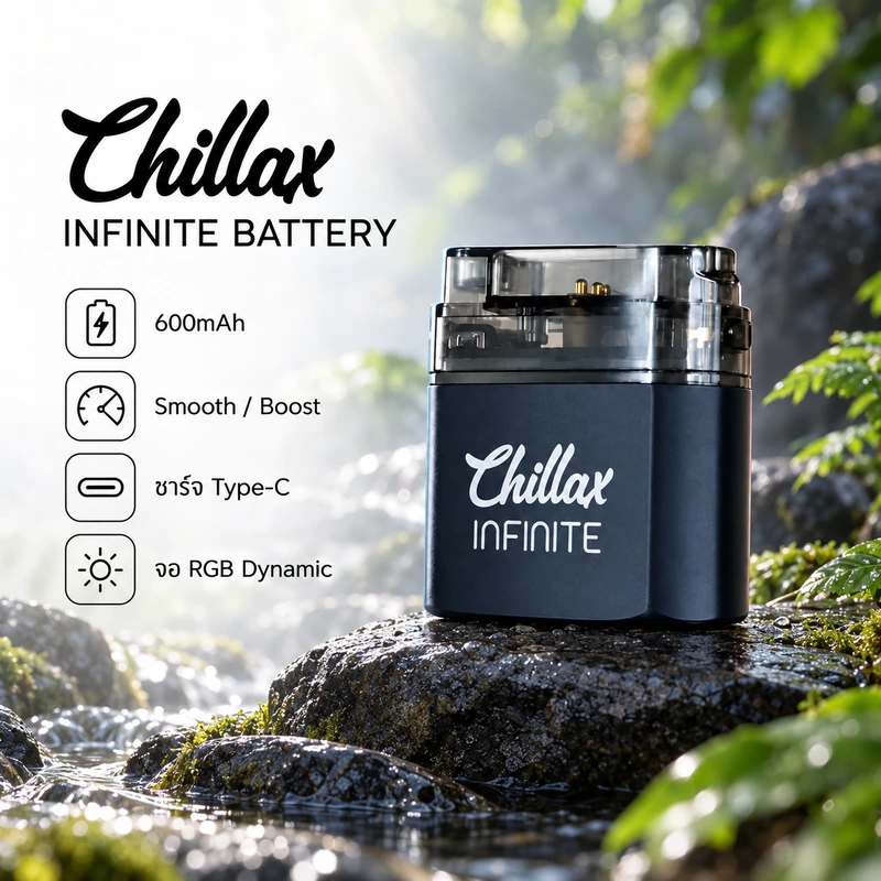 Chillax infinite Battery เครื่องเปล่า CHILLAX รูปหน้าปก