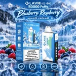 LAVIE ICE KING 50000 Puffs กลิ่น Blueberry Raspberry - บลูเบอร์รี่ราสเบอร์รี่