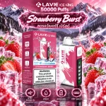 LAVIE ICE KING 50000 Puffs กลิ่น Strawberry Burst - สตรอว์เบอร์รี่เบิร์สต์
