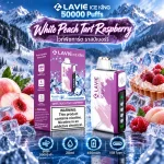 LAVIE ICE KING 50000 Puffs กลิ่น White Peach Tart Raspberry - พีชขาวราสเบอร์รี่เปรี้ยว