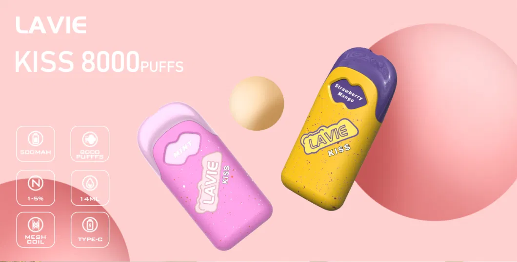 Lavie Kiss 8000 Puffs Kit ตัวเลือกกลิ่น