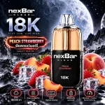NexBar CLEAR 18K Peach Strawberry - พีชสตรอว์เบอร์รี่ พอตใช้แล้วทิ้ง WOTOFO