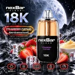 NexBar CLEAR 18K Strawberry Custard - คัสตาร์ดสตรอว์เบอร์รี่ พอตใช้แล้วทิ้ง WOTOFO