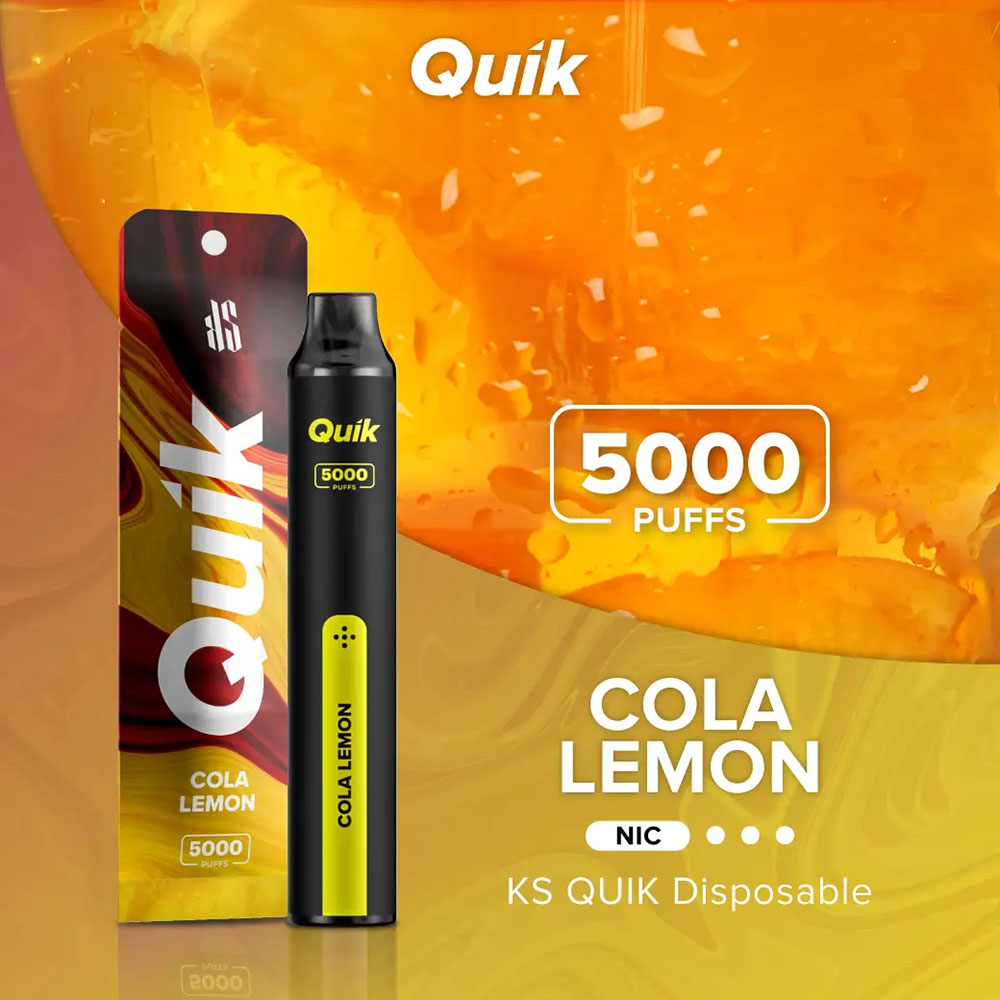 KS Quik 5000 Puffs Cola Lemon - โคล่าเลม่อน