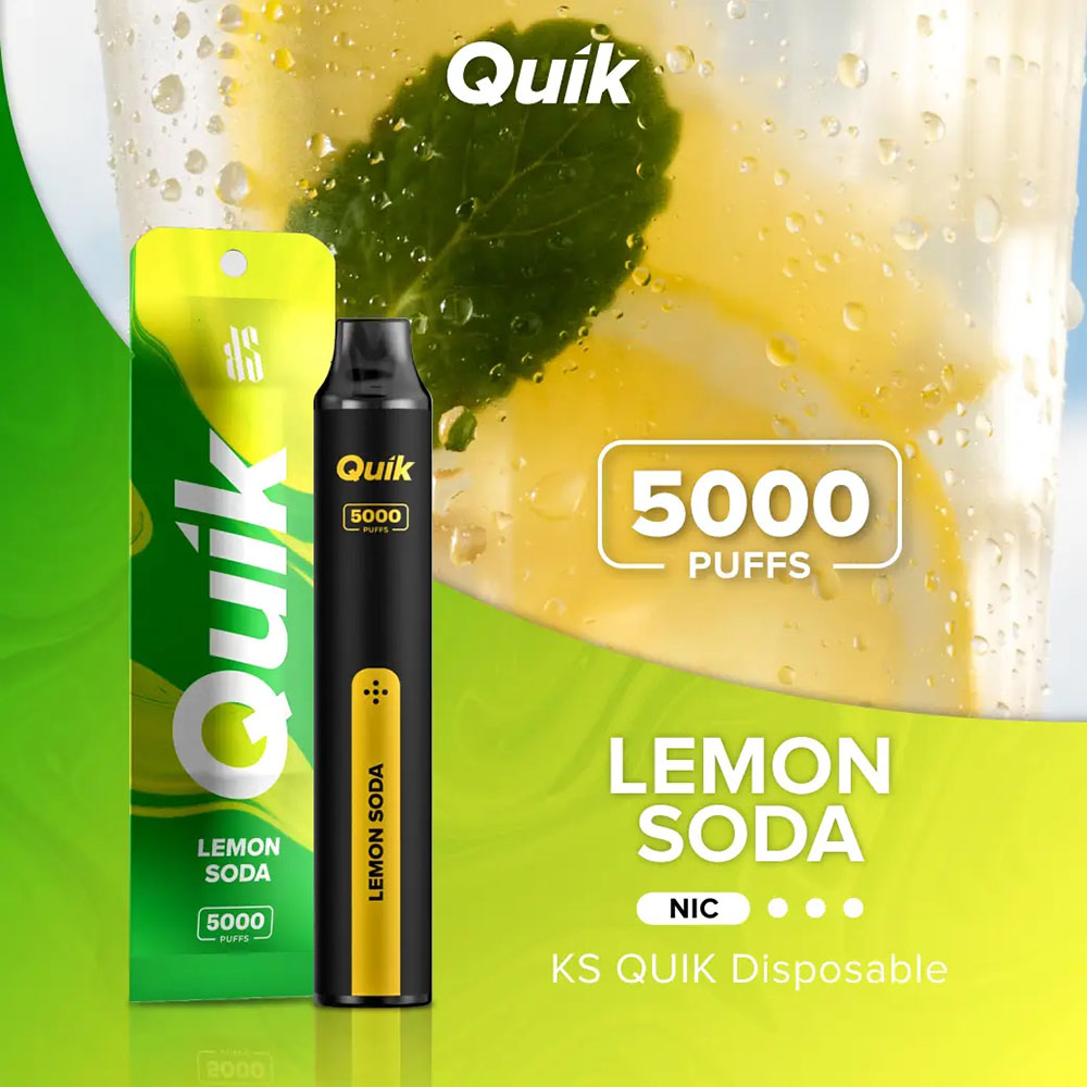 KS Quik 5000 Puffs Lemon Soda - มะนาวโซดา