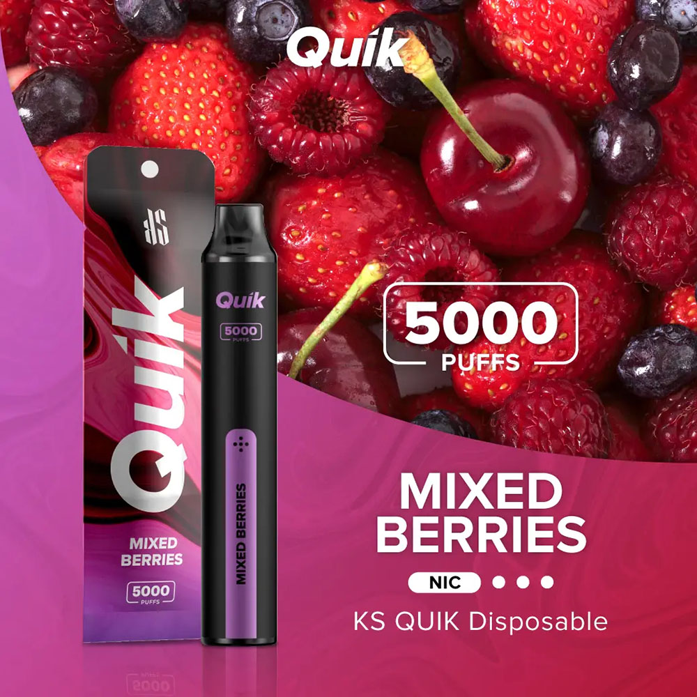 KS Quik 5000 Puffs Mixed Berries - ผลไม้รวม