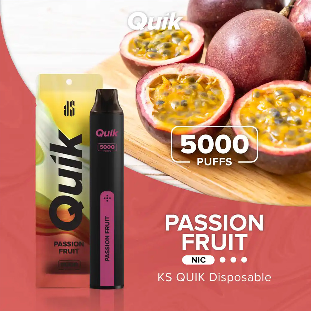 KS Quik 5000 Puffs Passion Fruit - เสาวรส