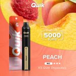 KS Quik 5000 Puffs Peach - พีช