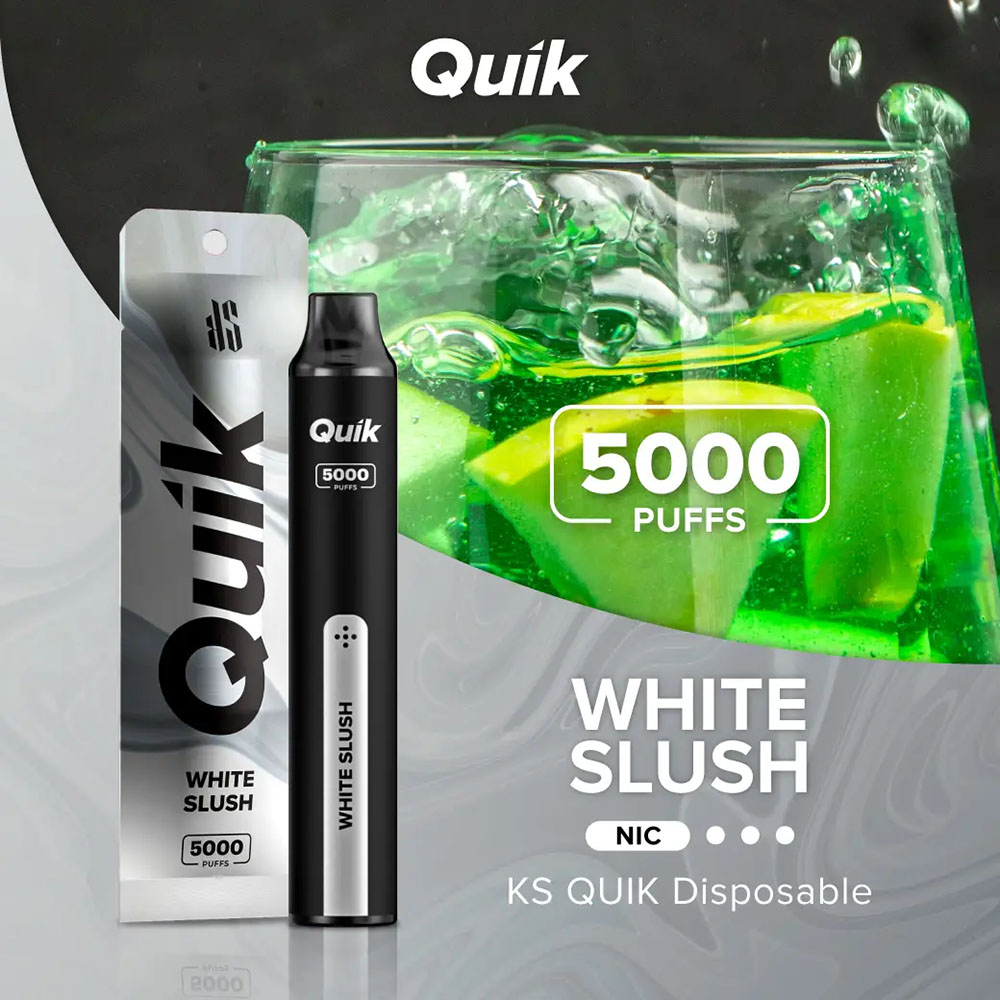KS Quik 5000 Puffs White Slush - น้ำเขียวโซดา