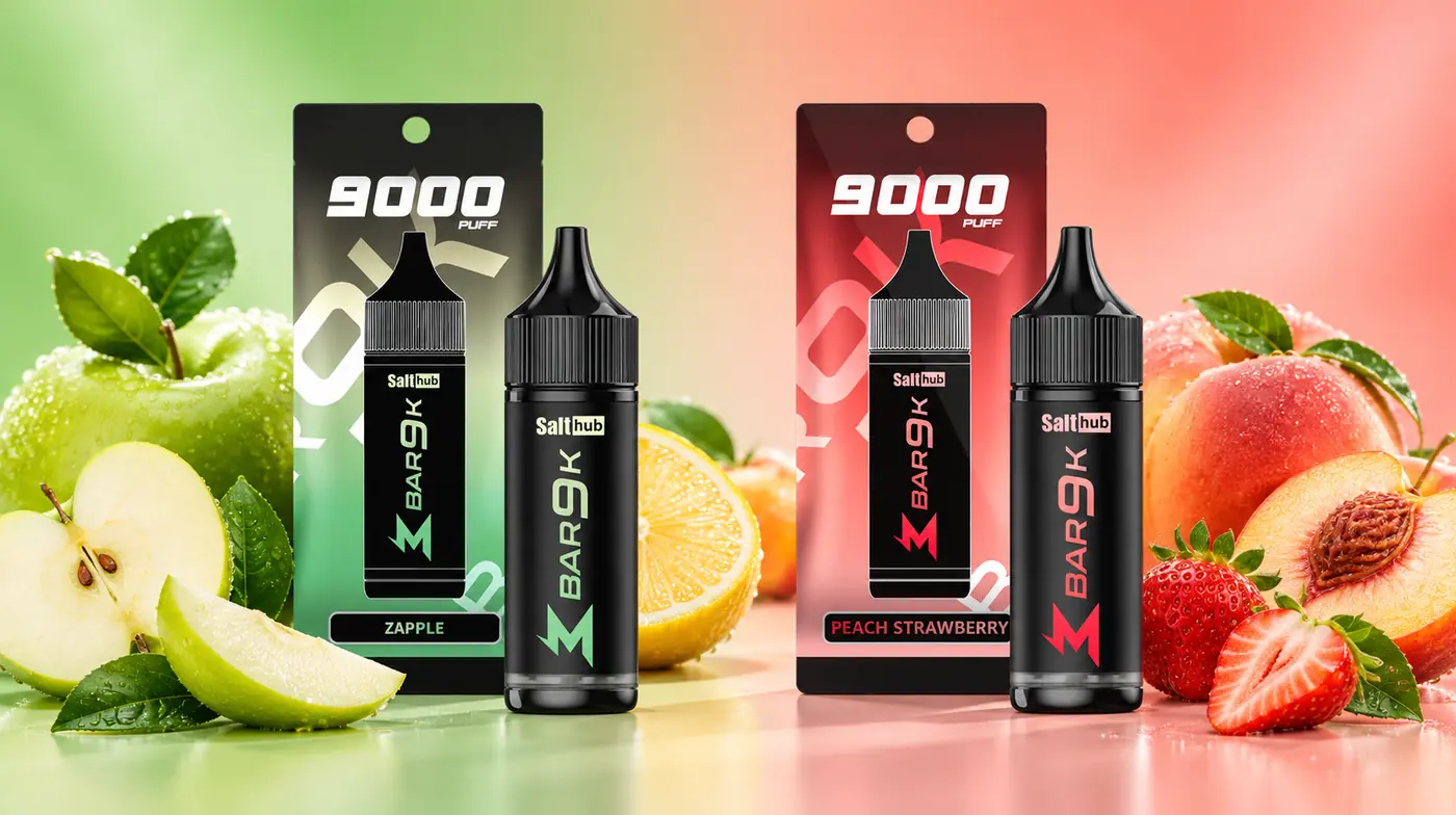 Marbo Bar 9K กลิ่น Zapple และ Peach Strawberry