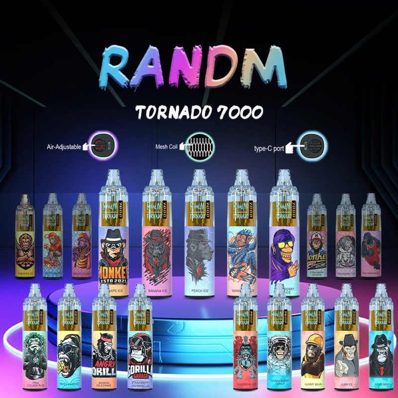 tornado 7000 puffs (7) กลิ่น RandM Tornado 7000 Puffs