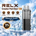 หัวพอต RELX Creator Pod Clear 18K Mineral Water - น้ำแร่ 3%